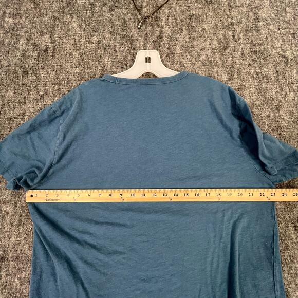 Lucky Brand Shirt Mens Extra Large Blue Single-stitch Retro Style Streetwear - Picture 7 of 9